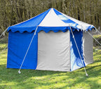 WEEKEND SALE Camping Tent Medieval Knight Harold square Blue- White Water proof Tent 3x3 M