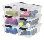 Stack & Pull Plastic Storage Box - 6 Pack (12.75qt)