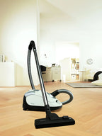 Pure Suction Powerline Canister Vacuum Cleaner, Lotus White