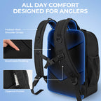 KastKing KarryAll Medium Fishing Tackle Daily Backpack | Army Green / Bag With 4pcs Tackle Box