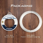 KastKing DuraBlend Monofilament Leader Line | Clear / 25 LB (Wound on Spool) 0.45mm/120 yds