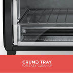 Spacemaker Under-Counter Toaster Oven, Black/Stainless Steel, TROS1000D