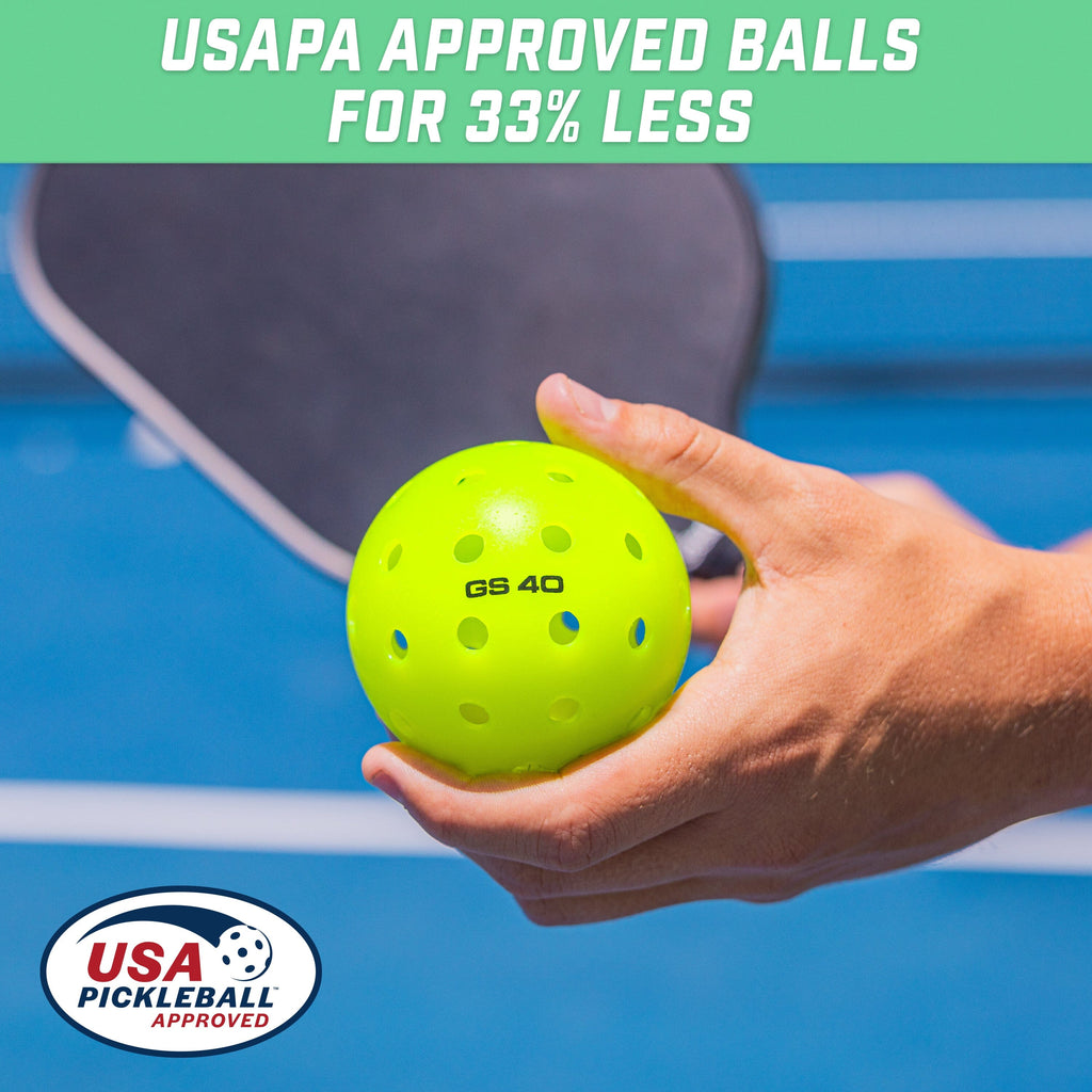 GS40 Regulation Pickleballs | 4-pk
