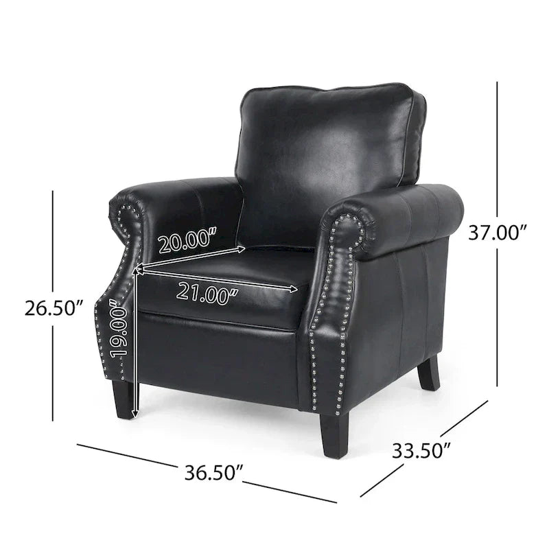 Christopher Knight Home Dowd Faux Leather 3-Piece Club Chair and Sofa Set