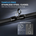 KastKing Spartacus Passage Travel Twin-Tip Casting Rods | 6'0" / Moderate Fast-Medium-4+Extra
