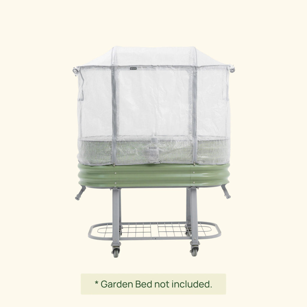 Greenhouse Frost Cover for Self-Watering Elevated Rolling Bed | 2.0'W x 4.0'L / Cover Only