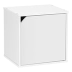 Wood Cube Box with Door