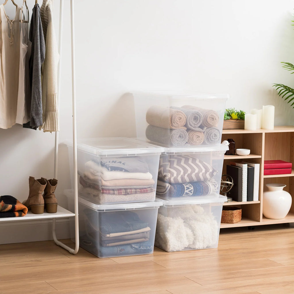 Clear Storage Box 4 Pack - 58 QT