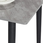Contemporary Kitchen Table with Metal Frame and Sintered Stone Top
