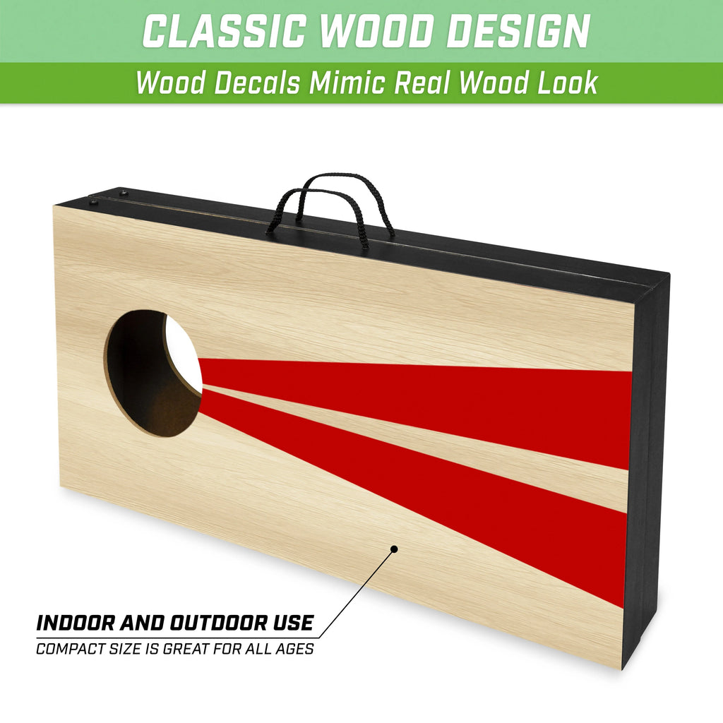 2' x 1' Portable Cornhole Set | Wood