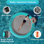 Round Floating Ring Hammock - Heavy Duty Inflatable Raft