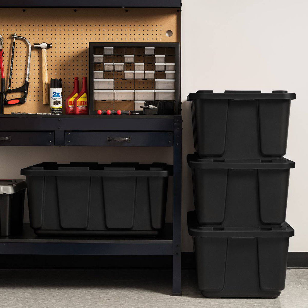 Heavy Duty Storage Bins 4 Pack - 27 gal. (108 qt.) | Blue / 4 Pack