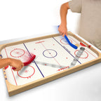 Ice Pucky Wooden Tabletop Hockey Game