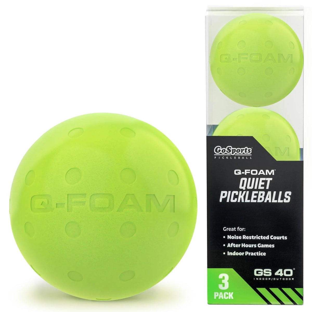 GS40 Q-Foam Quiet Pickleballs | 3-pk