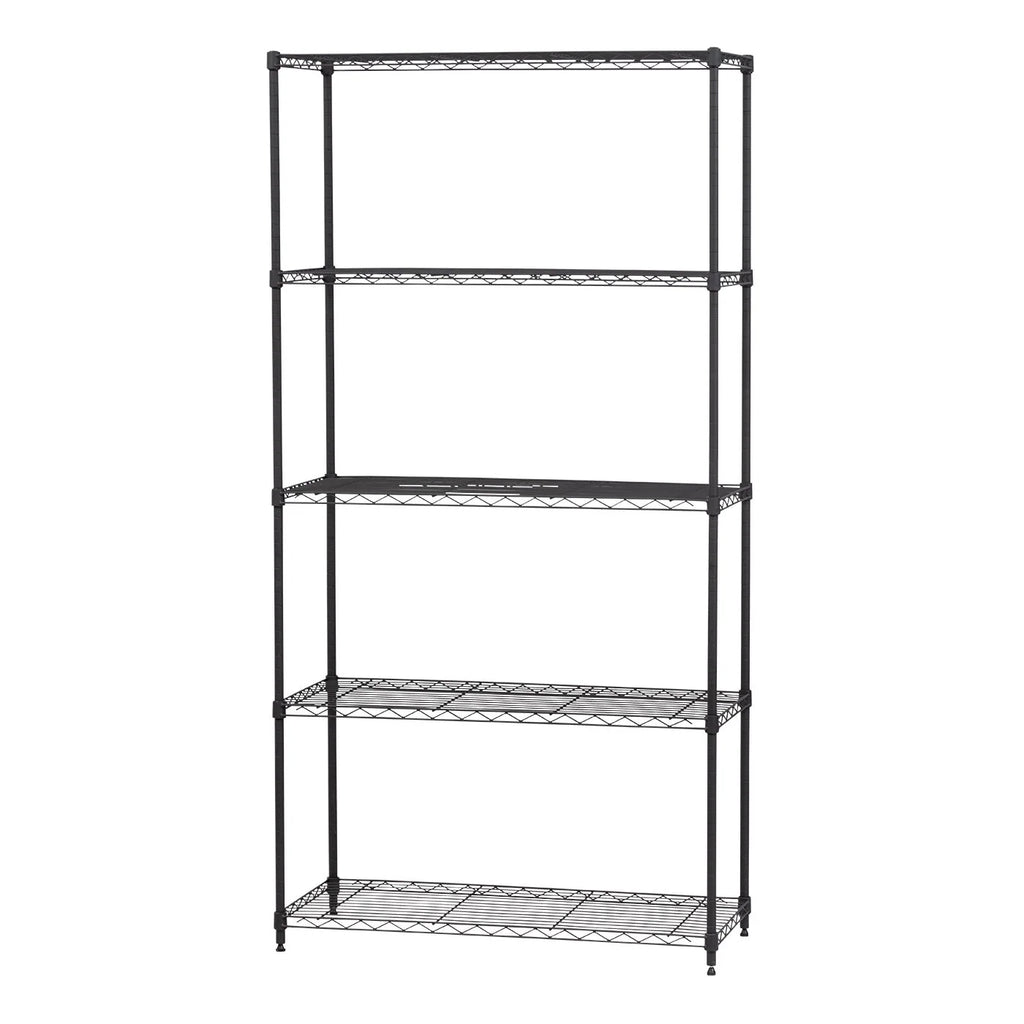 5 Shelf Wire Storage Unit | silver