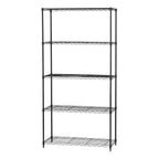 5 Shelf Wire Storage Unit | silver