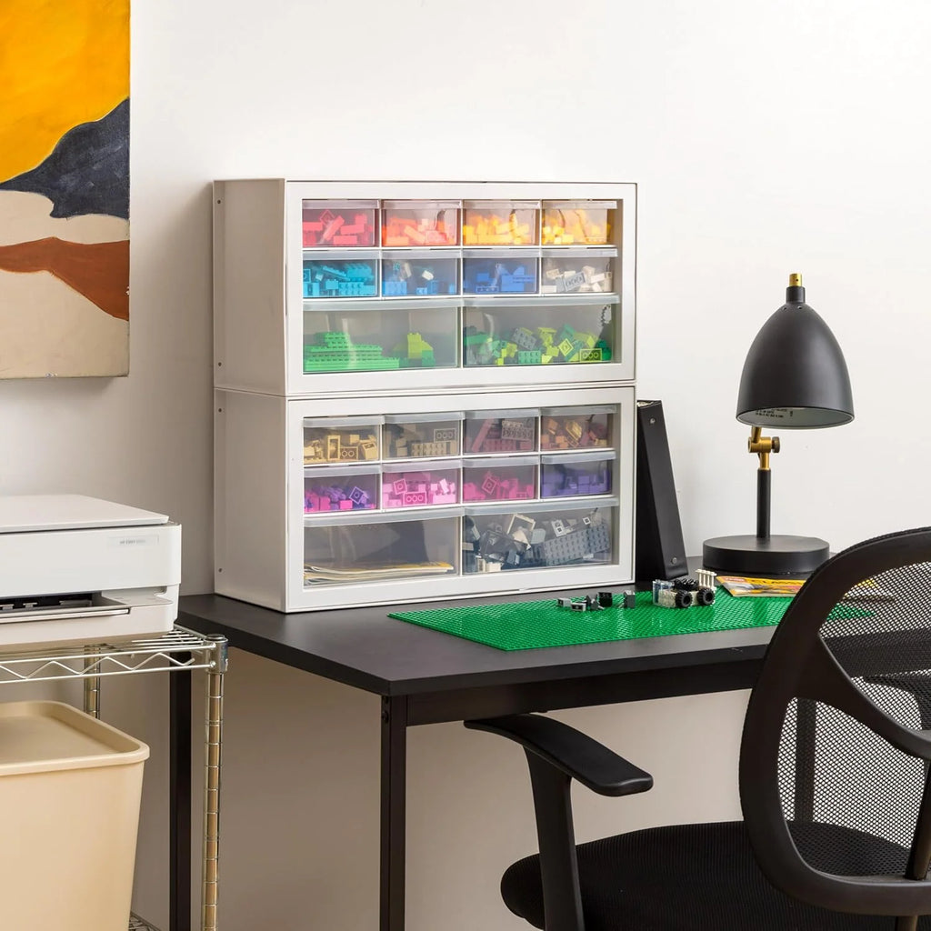 Small Drawer Organizer Storage, 2-Pack, 10-Drawer