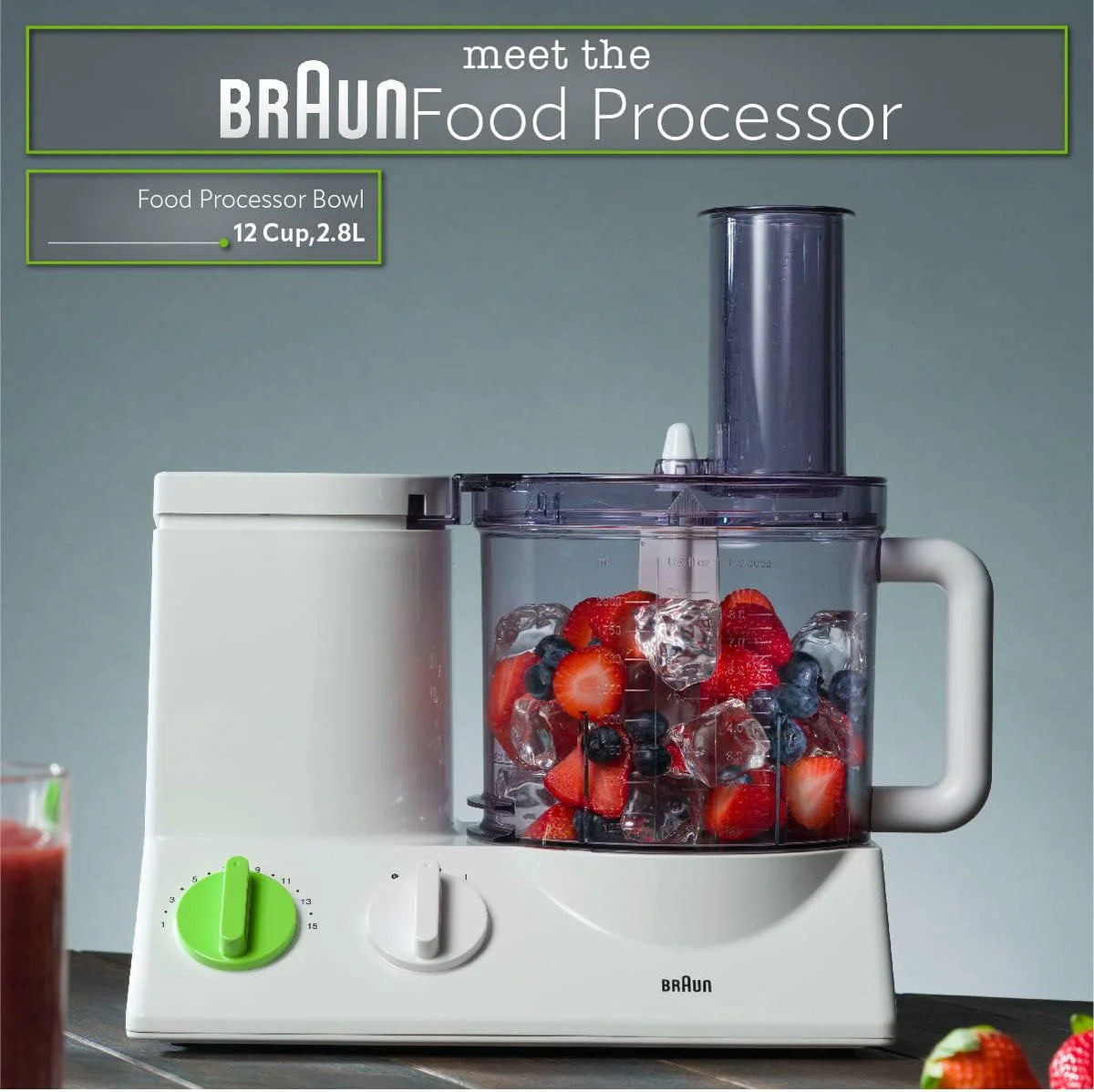 Braun 12-Cup Food Processor with 9 Attachments