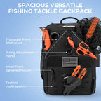 KastKing KarryAll Medium Fishing Tackle Daily Backpack | Army Green / Bag With 4pcs Tackle Box