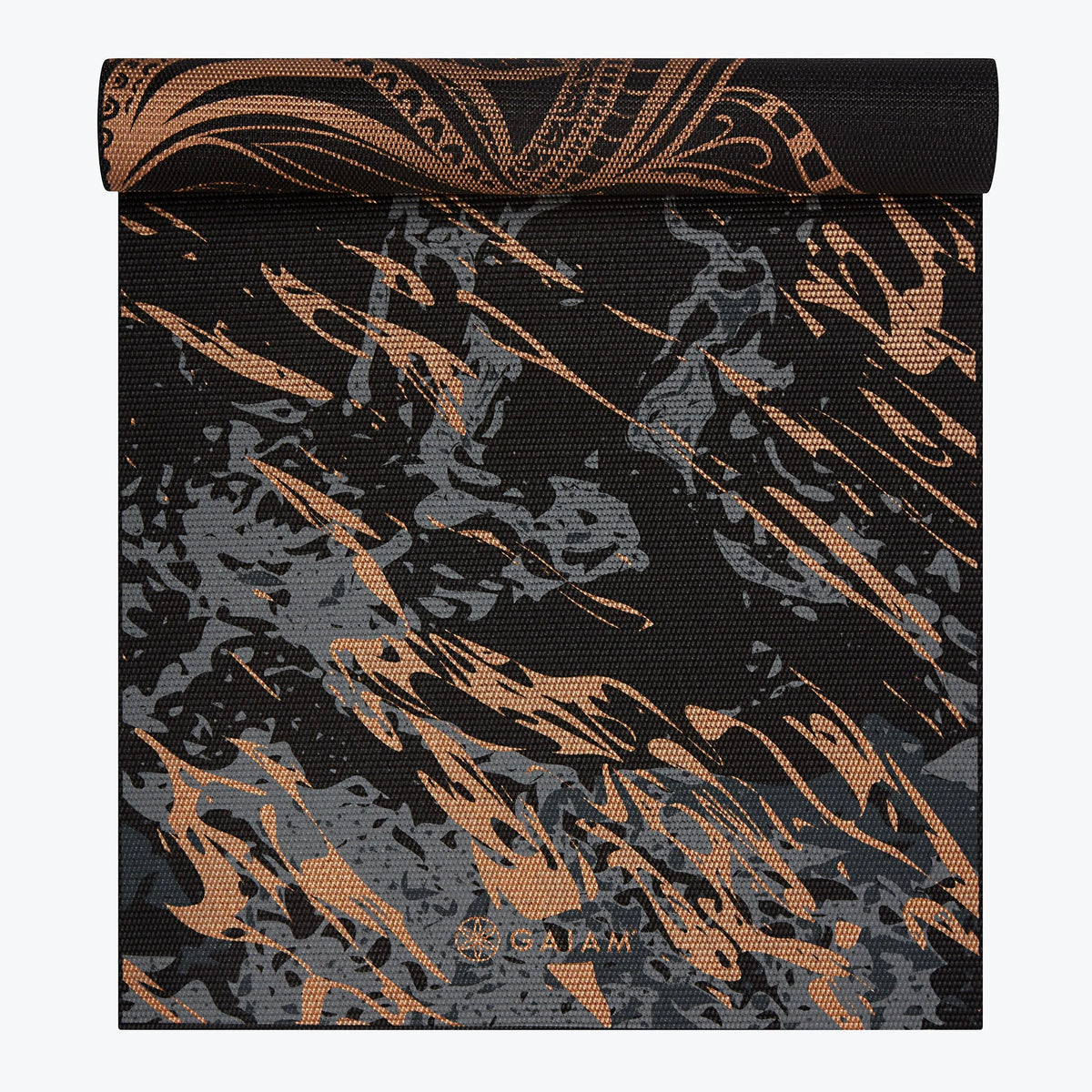 Premium Reversible Marbled Bronze Medallion Yoga Mat (6mm)