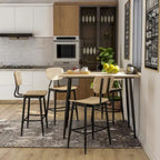 Cairo 5-Piece Counter Height Dining Table Set in Industrial Metal by Furniture of America