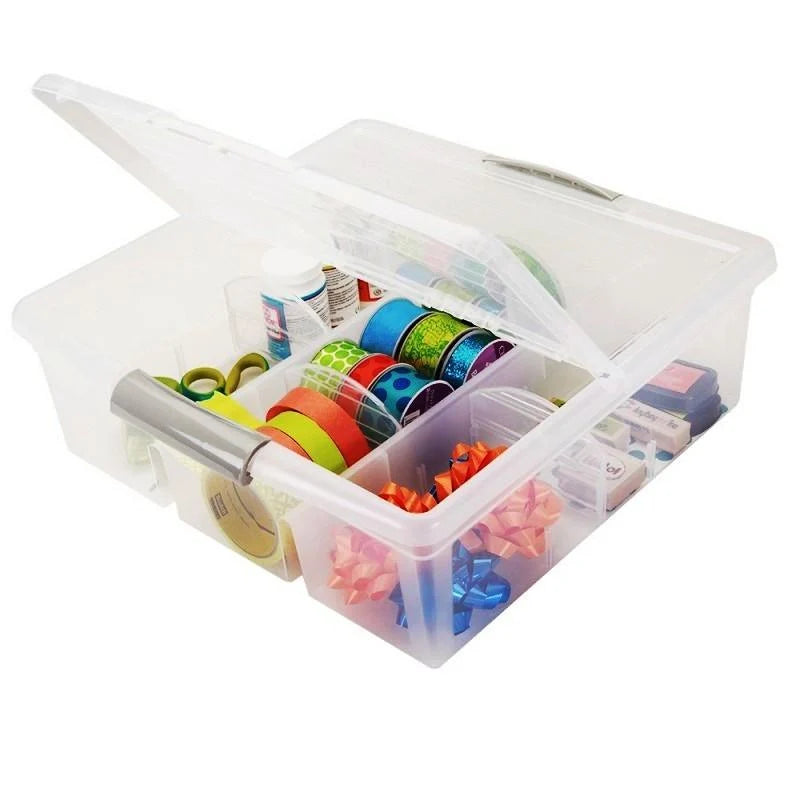 Modular Divided Media Storage Box - Large