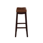 Linon Willamette Espresso & Cognac Bar Stool