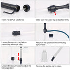 Battery Operated Aquarium Vacuum Gravel Cleaner Portable Fish Tank Cleaner Siphon Pump