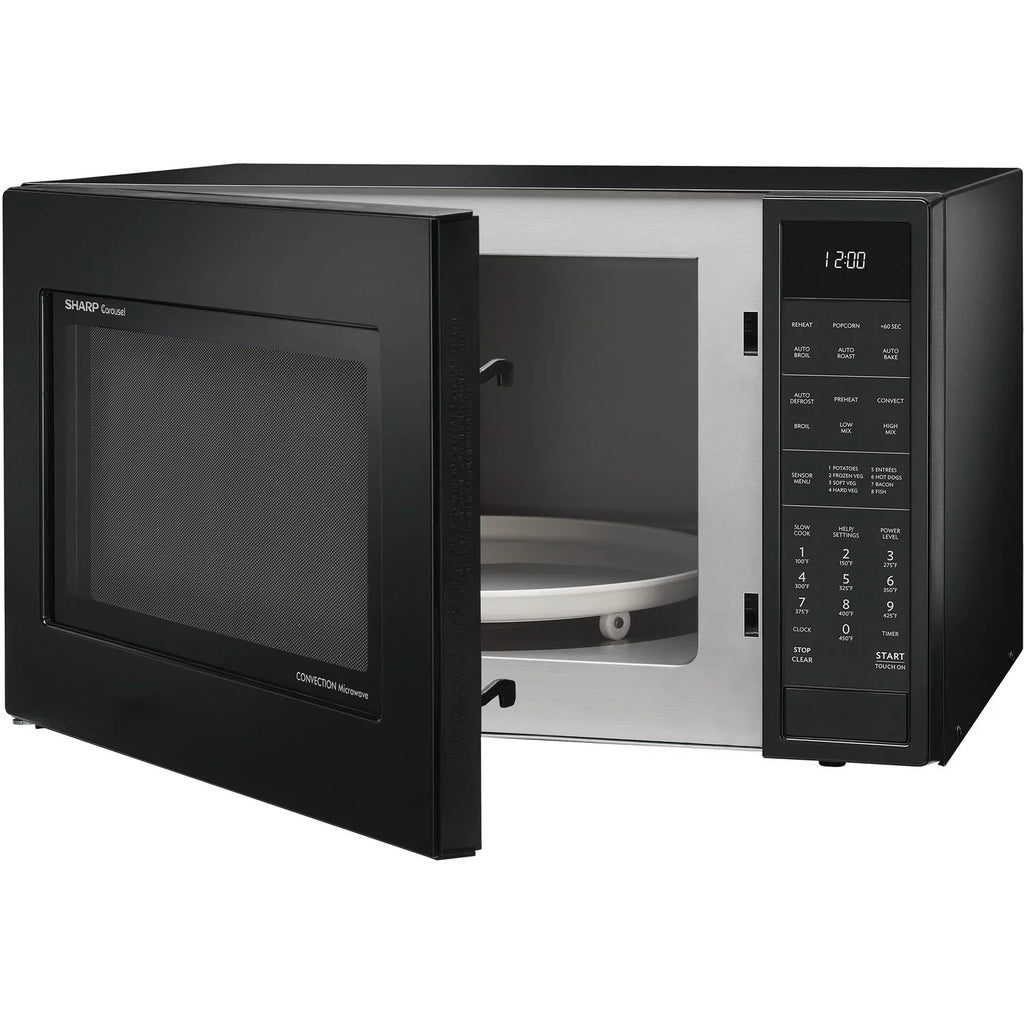 Sharp 1.5 Cu. Ft. 900W Convection Microwave Oven, Stainless Steel