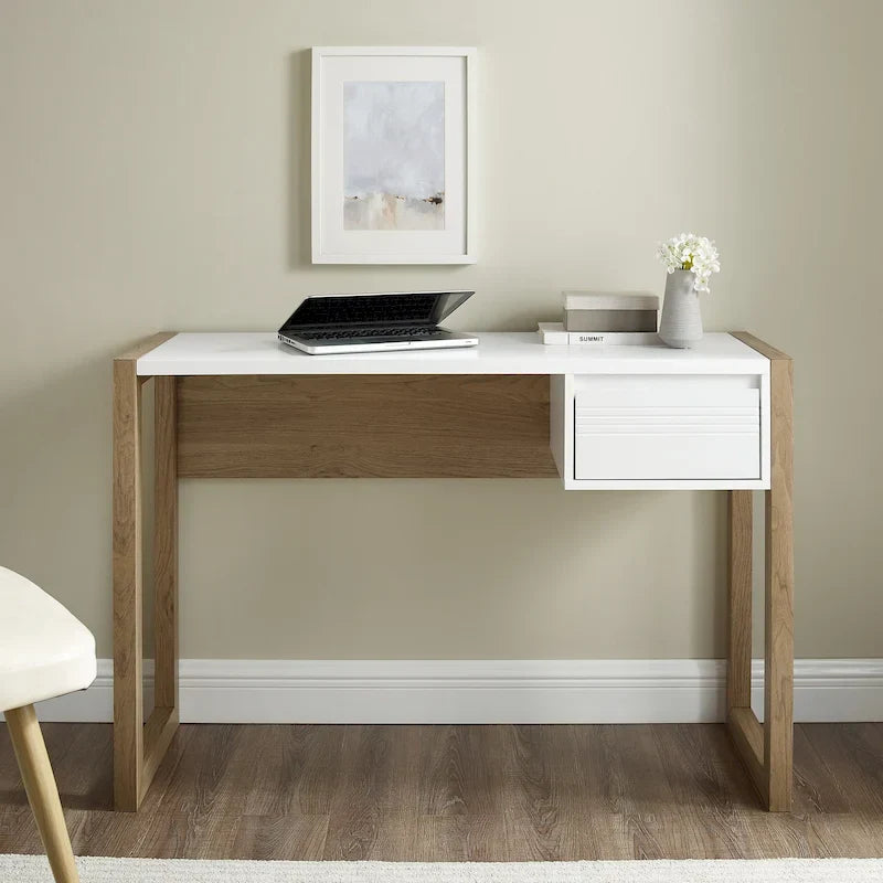Two-Tone One-Drawer Writing Desk by Middlebrook