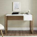 Two-Tone One-Drawer Writing Desk by Middlebrook