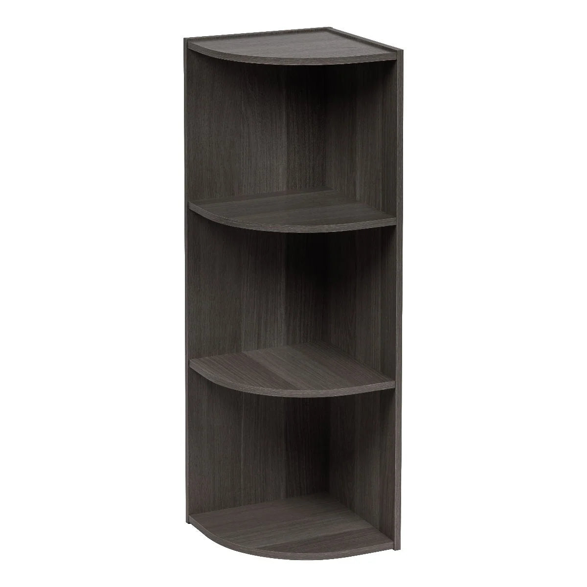 3-Tier Corner Curved Shelf Organizer, Gray