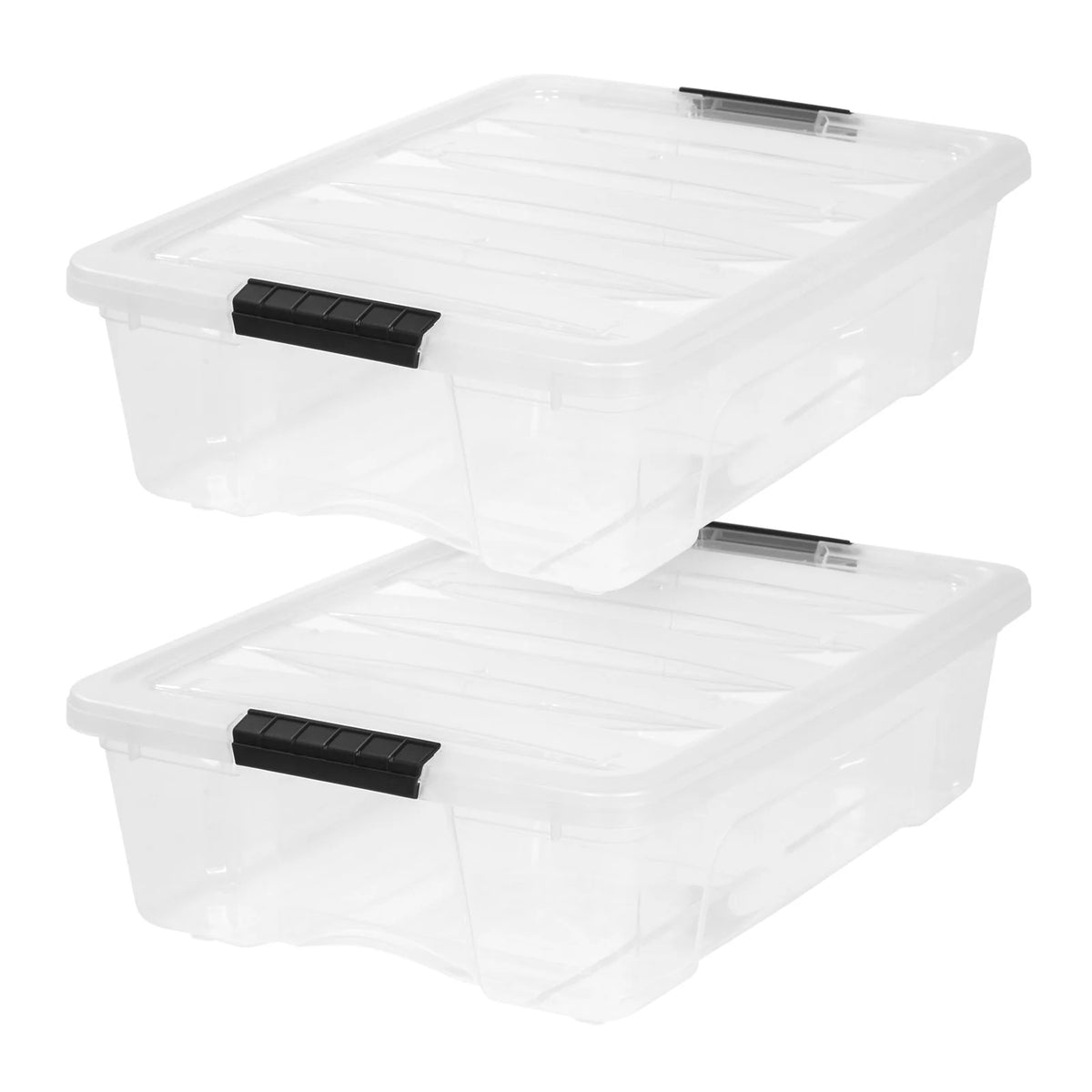 Stack & Pull Storage Box - 27 QT 2 pack