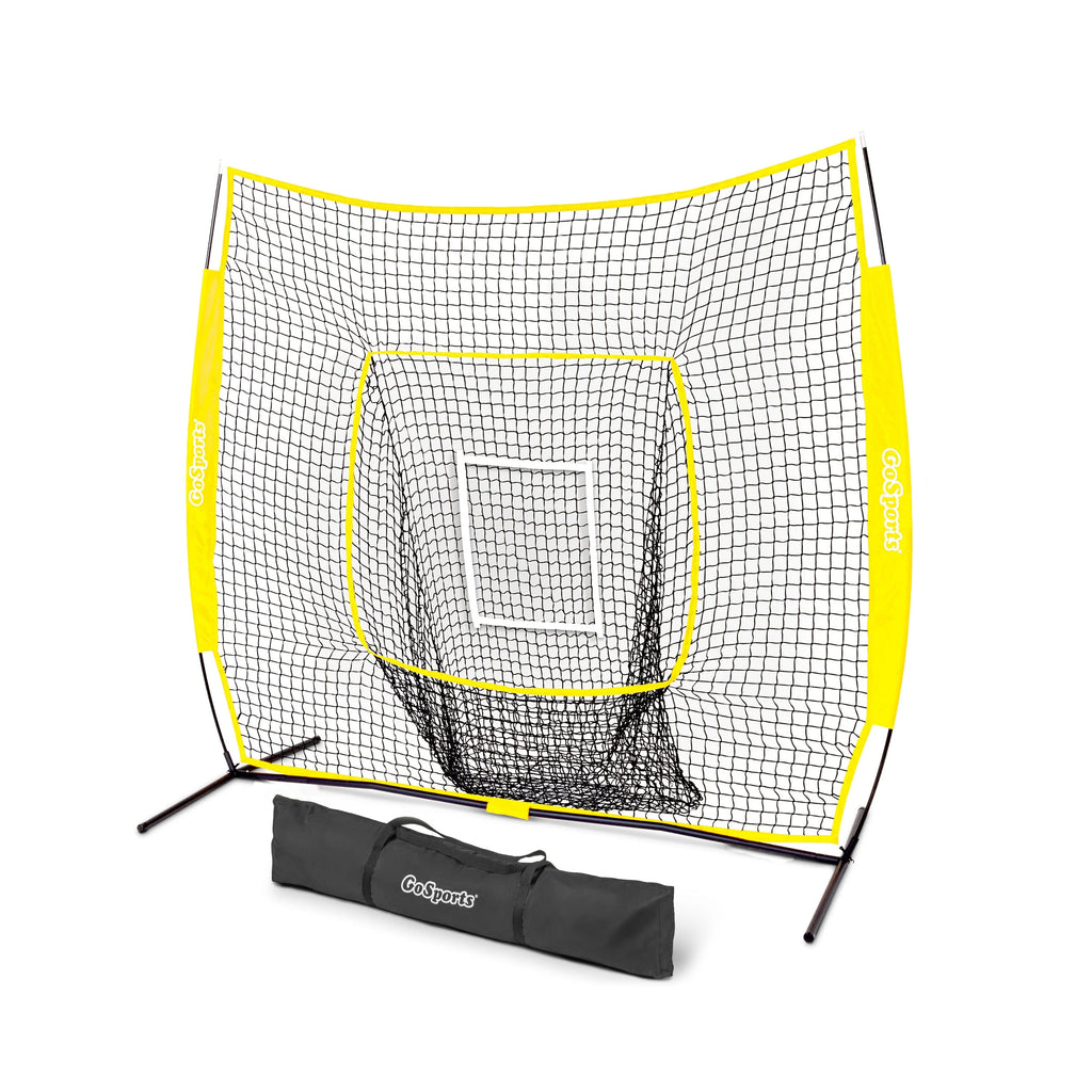 7' x 7' Team Tone Baseball Hitting Net | Yellow