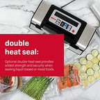 Nesco Deluxe Food VS-12 Vacuum Sealer, 130 Watts, Kit Bags & Viewing Lid