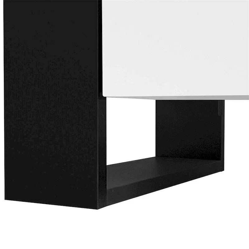 Contemporary TV Stand with Electric Fireplace - Fits TVs Up to 78 Inches
