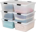 18 Quart Craft Storage Bins with Latching Lids (6-pack)
