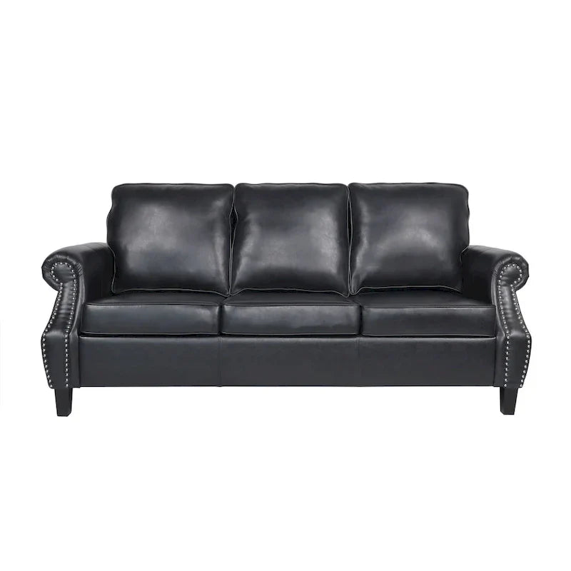 Christopher Knight Home Dowd Faux Leather 3-Piece Club Chair and Sofa Set