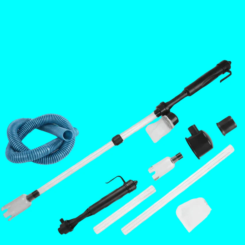Battery Operated Aquarium Vacuum Gravel Cleaner Portable Fish Tank Cleaner Siphon Pump