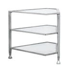 SEI Furniture Jensen Metal Corner TV Stand for Screens up to 33.25 inches