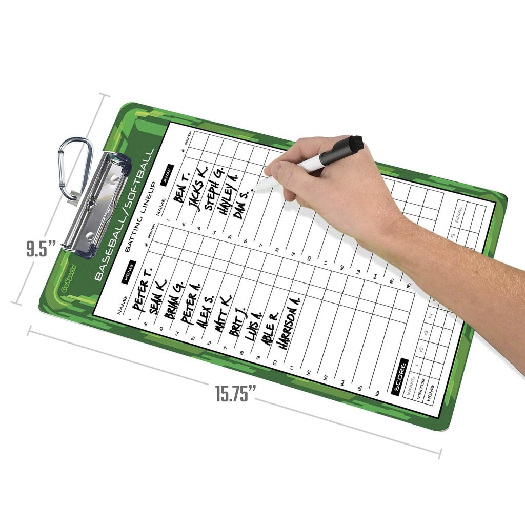 2-Sided Coaches Dry-Erase Clipboard | Baseball