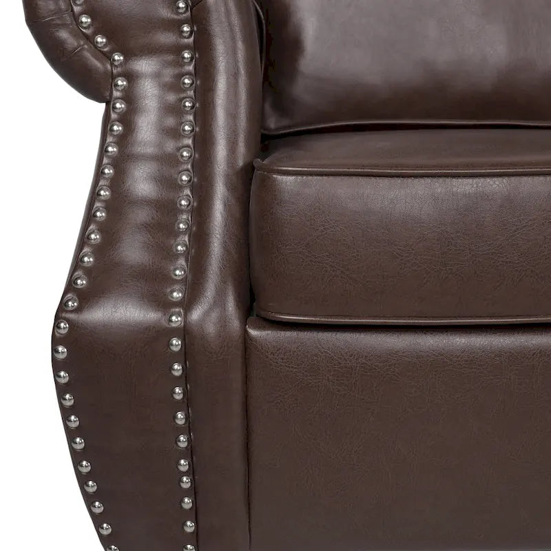 Christopher Knight Home Dowd Faux Leather 3-Piece Club Chair and Sofa Set