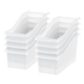 Connecting Book Bin, 8 Pack, Clear