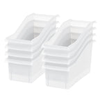 Connecting Book Bin, 8 Pack, Clear