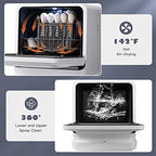 Portable Countertop Dishwasher with 7.5L Water Tank