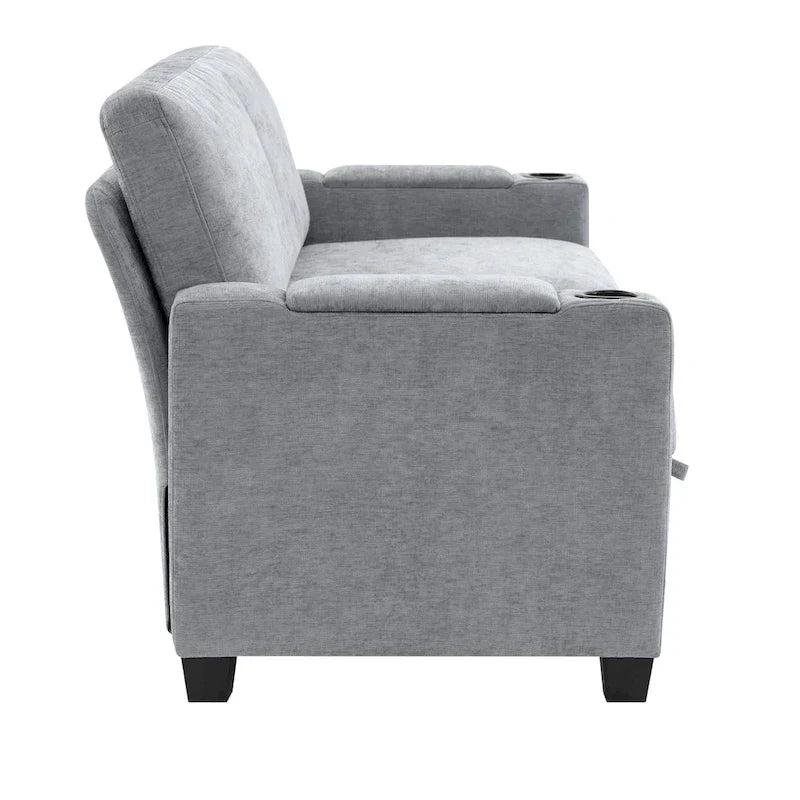 Versatile Chenille Storage Loveseat Sofa