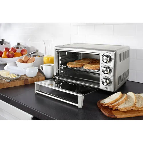 Oster Countertop Convection Toaster Oven, Stainless Steel, Fast Cooking, Adjustable Racks, Family-Size Capacity