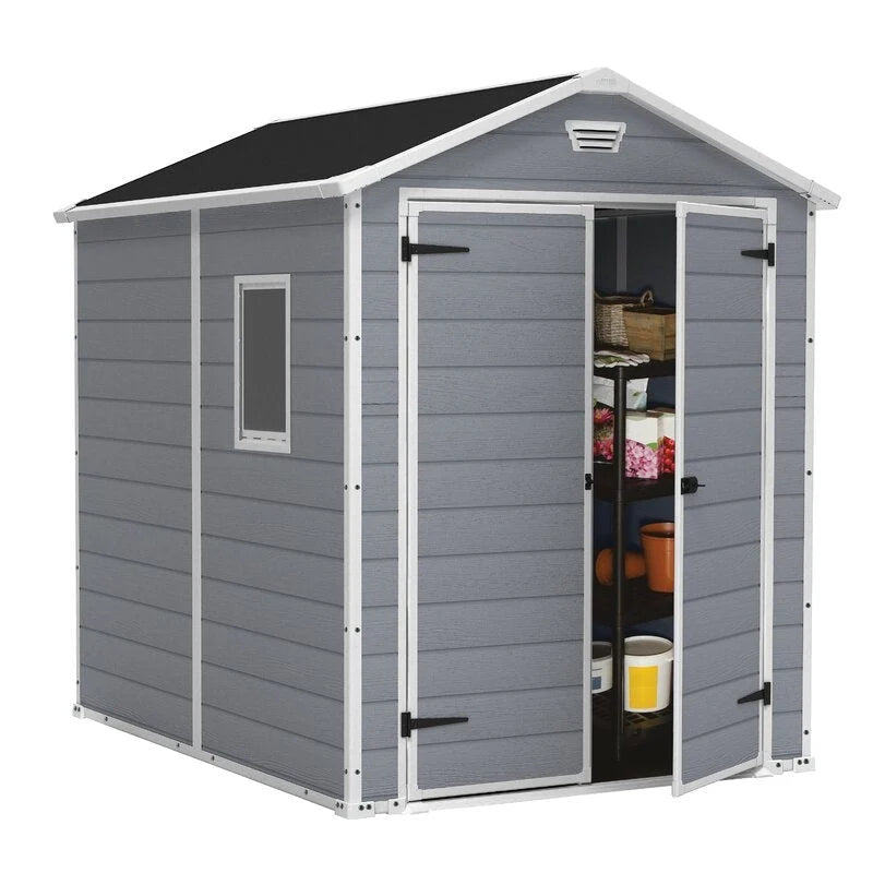 6-Ft. x 7.5-Ft. Plastic Storage Shed