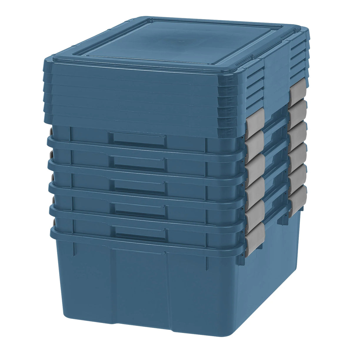 31Qt. Heavy Duty Totes for Storage with Easy-Grip Handles, 4 Pack