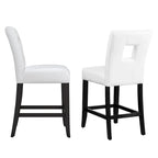 Brda Keyhole Counter Height High Back Stools - Set of 2